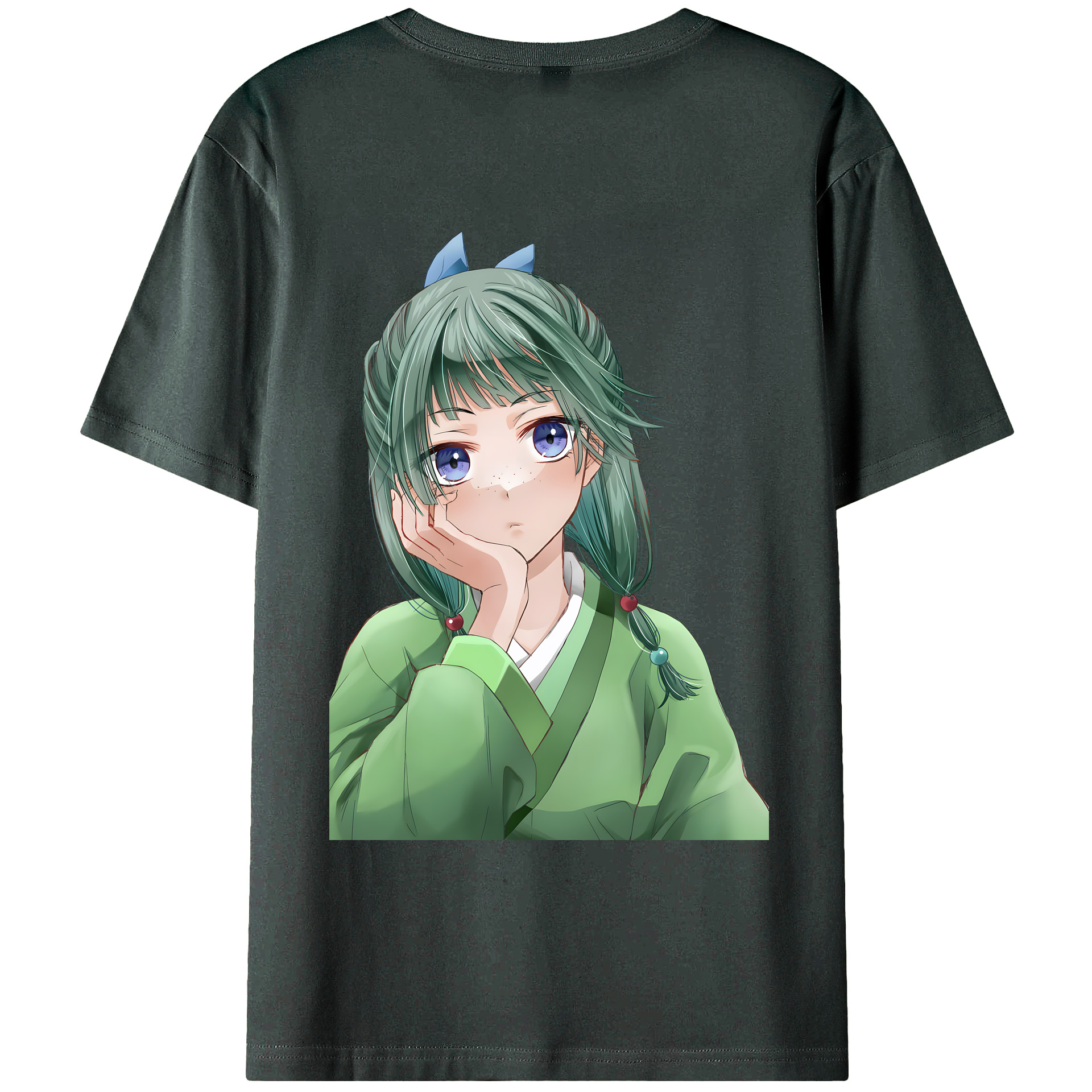 （画像用） 薬屋のひとりごと The Apothecary Diaries 綿100％ メンズ半袖Tシャツ（バックプリント） 通気性